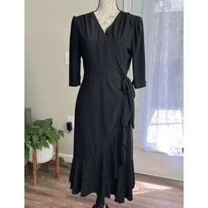 Kiyonna Black Wrap Dress